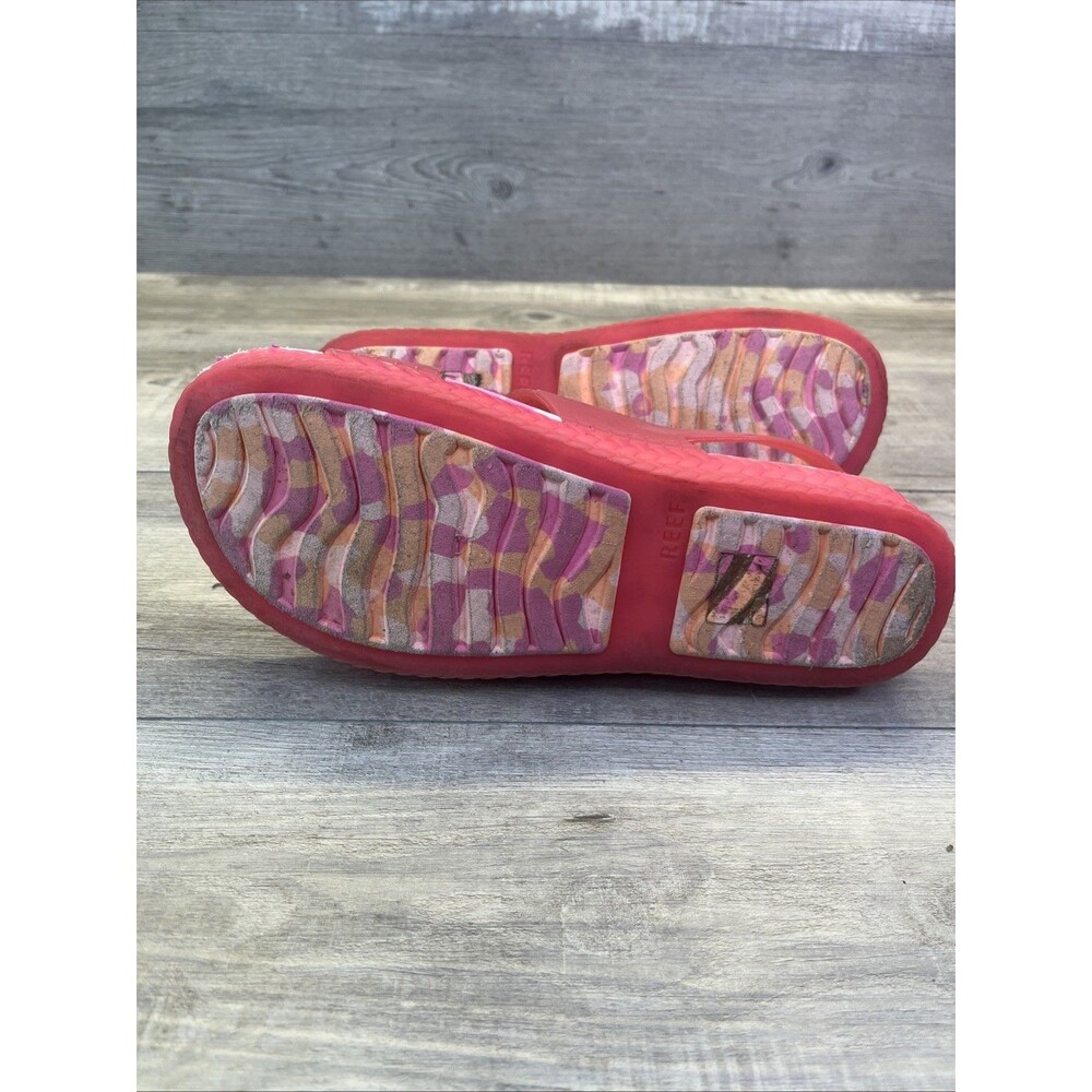 Reef Water Vista Womens Size 9 Beach Sandals Marbled Camo Pink PVC Free - Picture 9 of 10